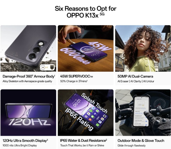 Oppo K13x 5G