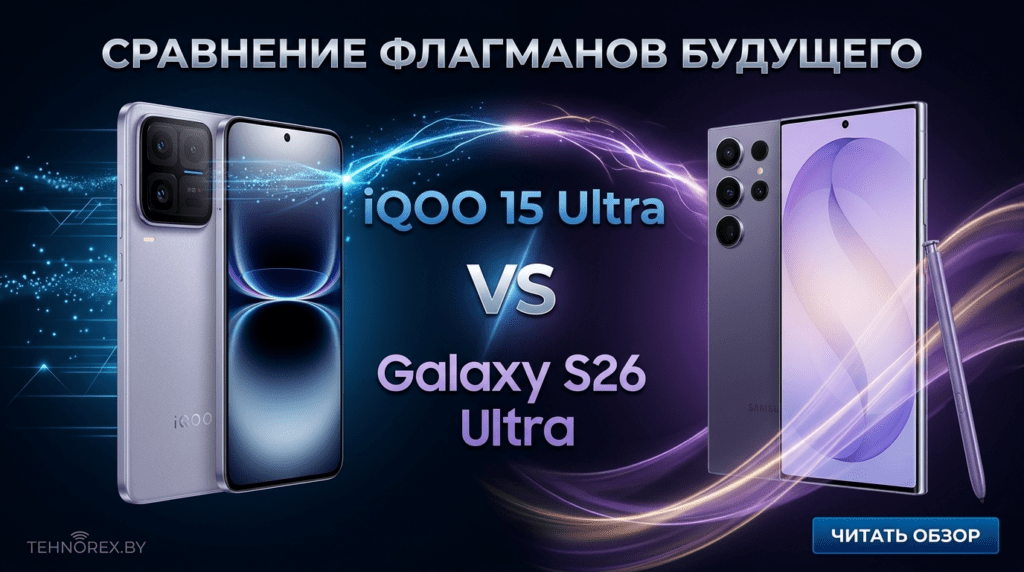 iQOO 15 Ultra против Galaxy S26 Ultra: есть ли смысл переплачивать за Samsung? iQOO 15 Ultra vs Galaxy S26 Ultra: сравнение флагманов и стоит ли переплачивать