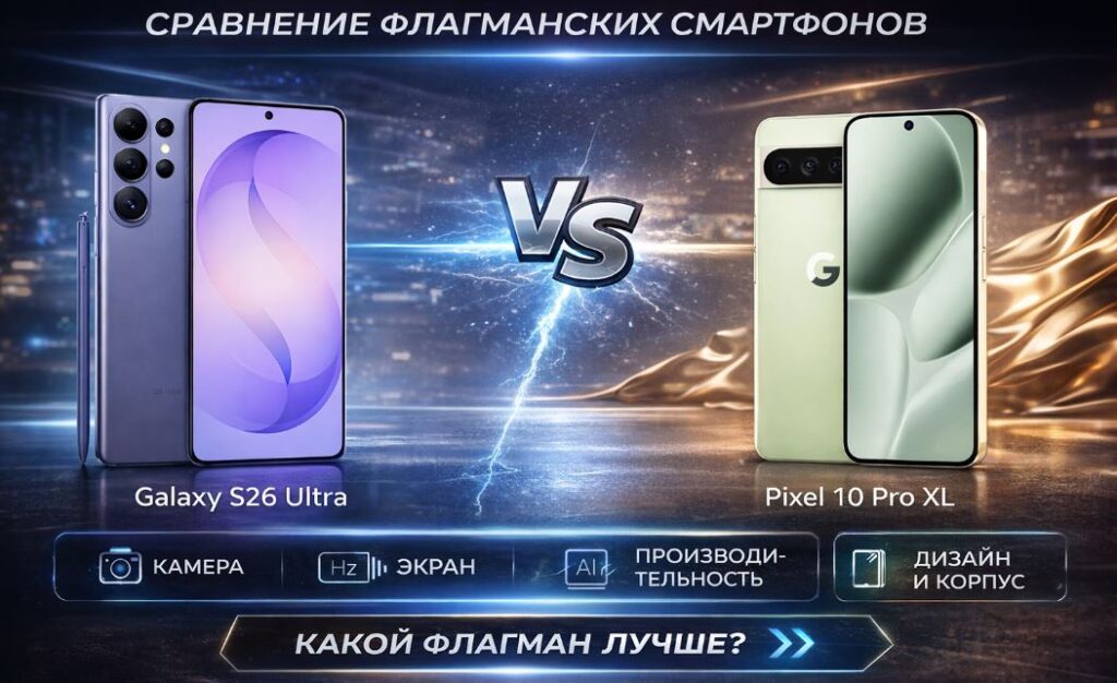 Samsung Galaxy S26 Ultra vs Google Pixel 10 Pro XL: какой флагман реально стоит своих денег в 2026? Samsung Galaxy S26 Ultra vs Google Pixel 10 Pro XL: сравнение флагманов 2026