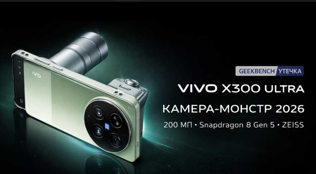 Vivo X300 Ultra на Geekbench: Snapdragon 8 Elite Gen 5, 16 ГБ RAM и двойные 200 МП камеры